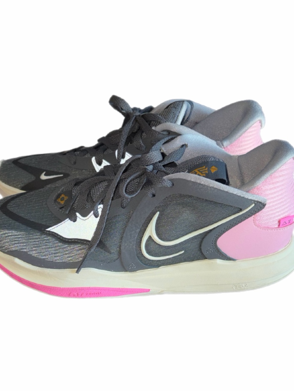 Nike Kyrie 5 Low Preservation Men's Size 9 Gray Pink Basketball Shoes Sneakers